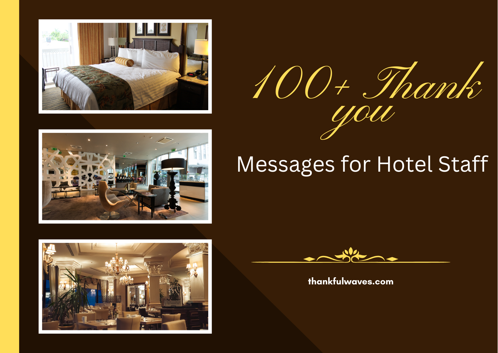 100+ Thank-You Messages for Hotel Staff