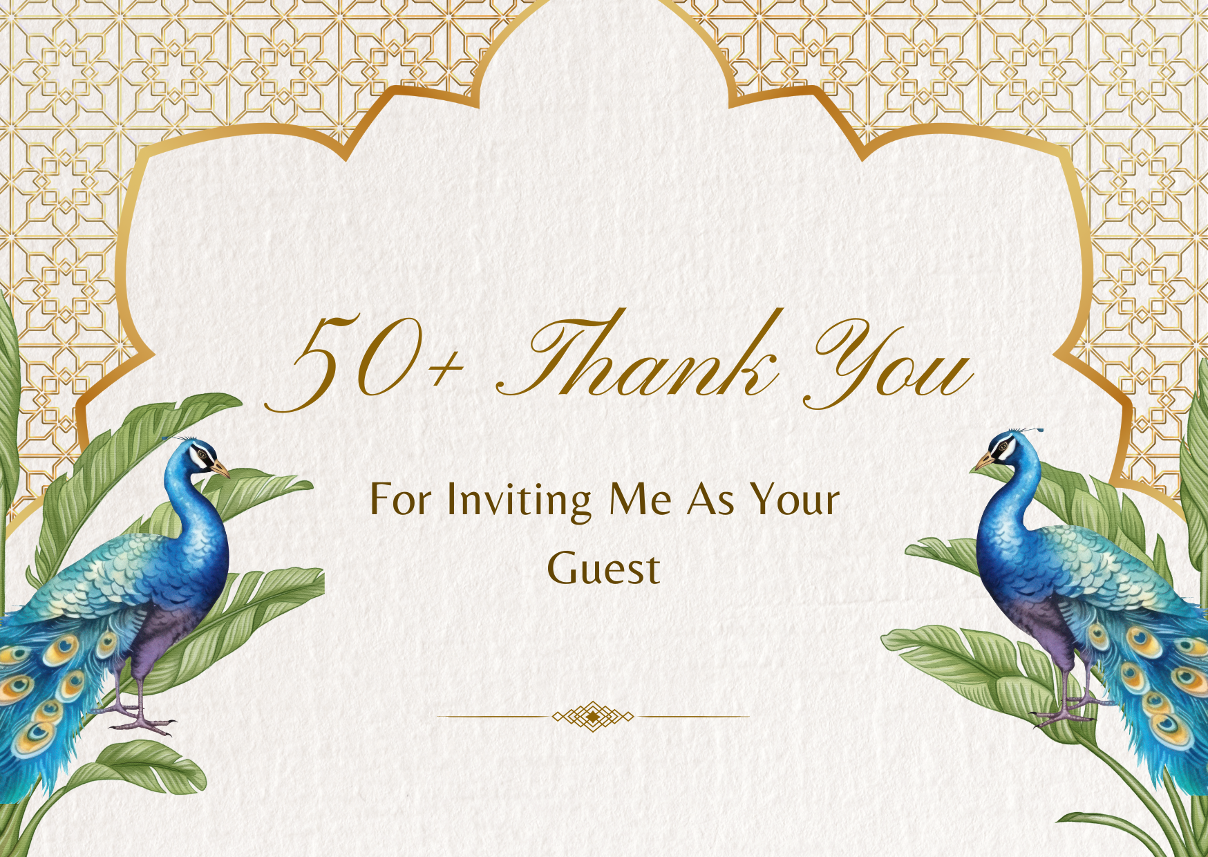 50+ Thank You For Inviting Me As Your Guest